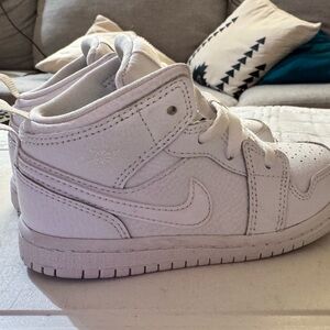 Jordan Kids White High-Top Sneakers